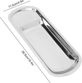 Serving Plate Platter Stainless Steel Tray Rectangular Shape